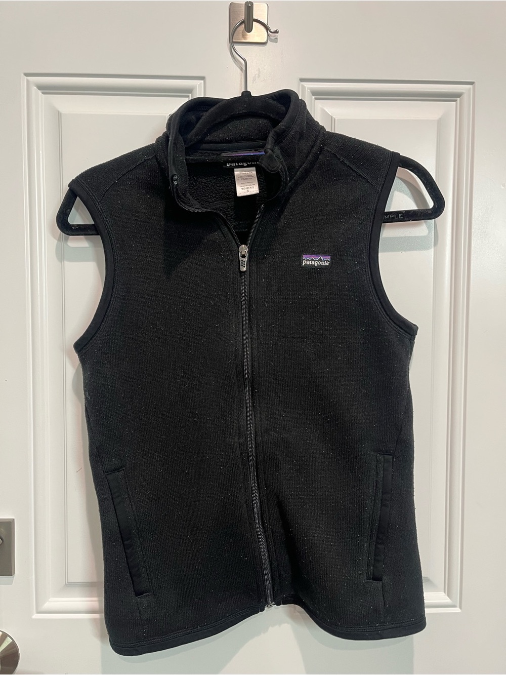 Patagonia Kids Black Fleece Vest with Full Zip